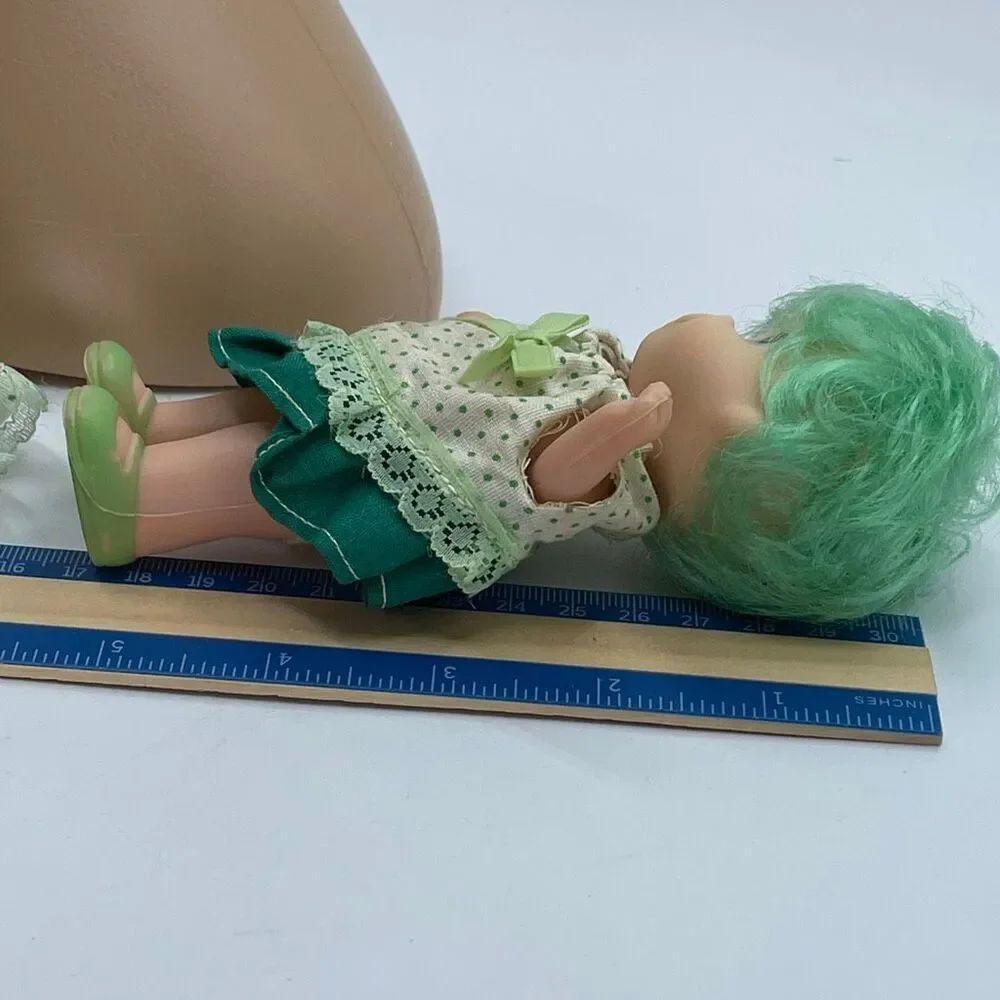 Vintage 70’s bootleg Strawberry short cake doll. Lime Chiffon.